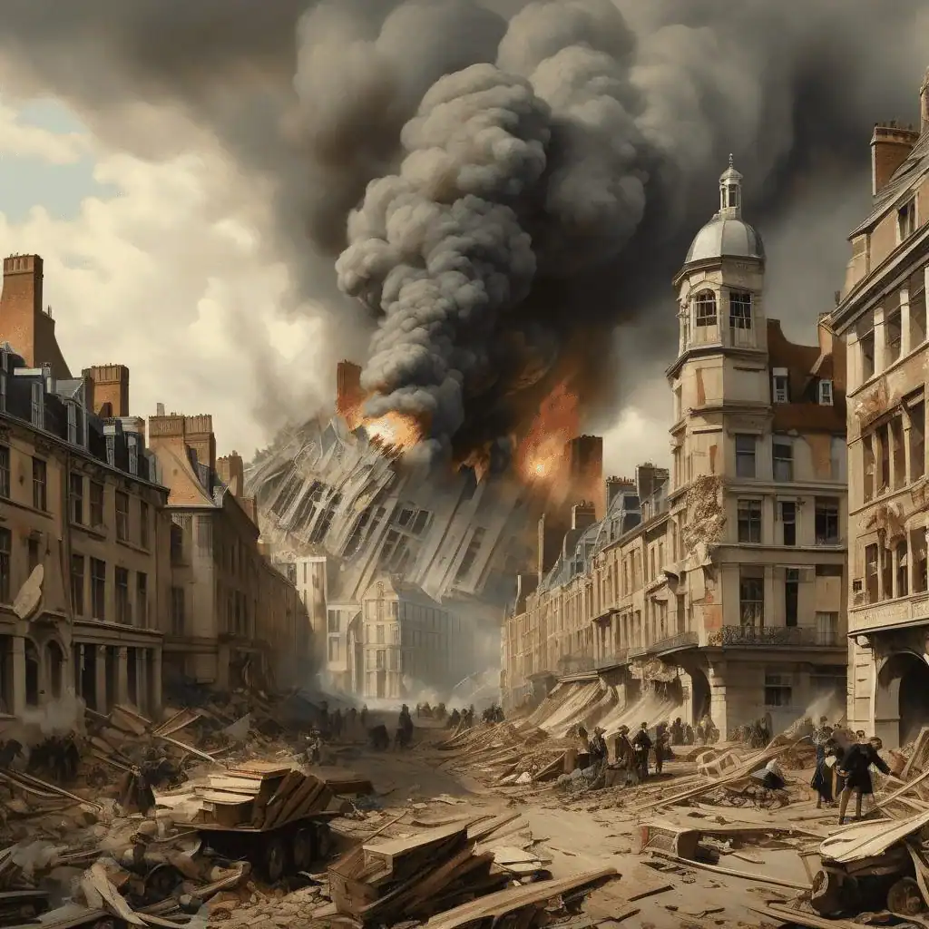 Destruction of Arras – George Washington Lambert