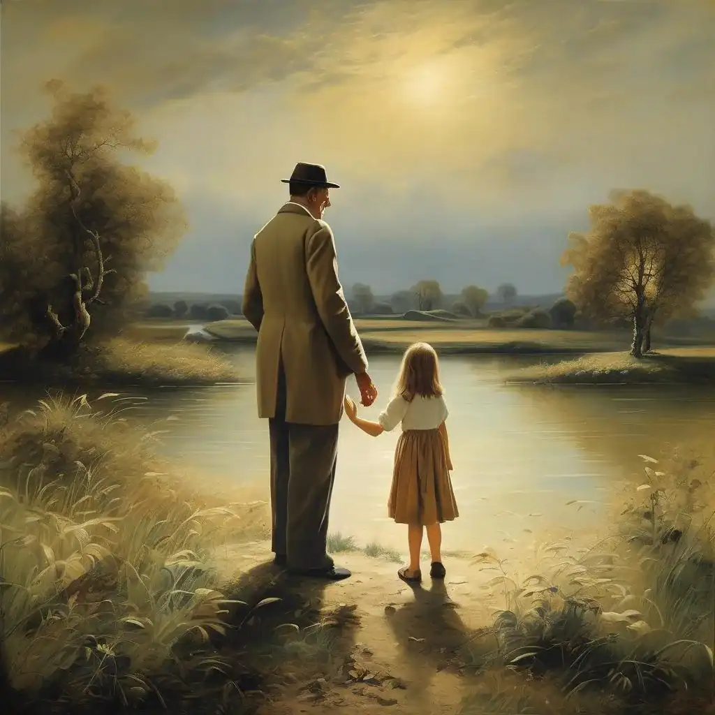 Father and Daughter in a Landscape – Pierre Duval Le Camus